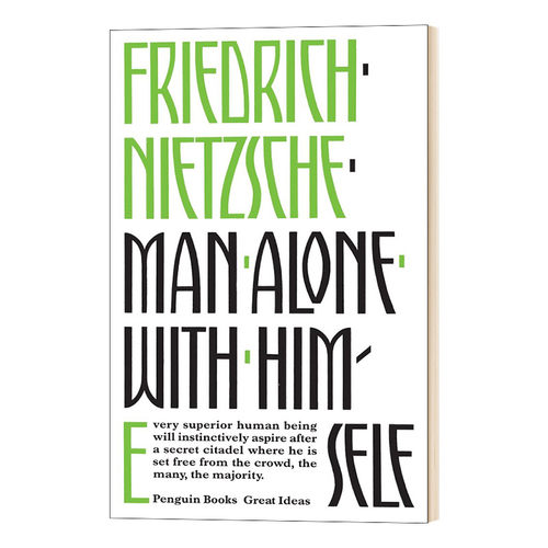 与孤独为伍 Man Alone with Himself 英文原版 尼采 企鹅伟大的思想系列文学视野 英文版 进口英语书籍