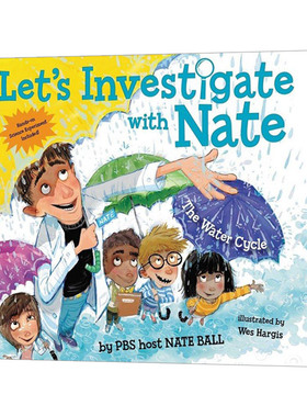 英文原版 Let's Investigate with Nate #1 The Water Cycle 跟着内特去研究水循环 儿童自然知识科普 英文版 进口英语原版书籍
