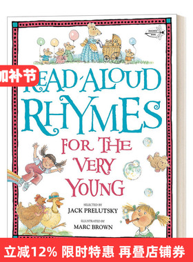 英文原版 Read-Aloud Rhymes for the Very Young 儿童启蒙读物 少儿英语诗歌朗诵韵文 启蒙早教故事 英文版 进口英语原版书籍