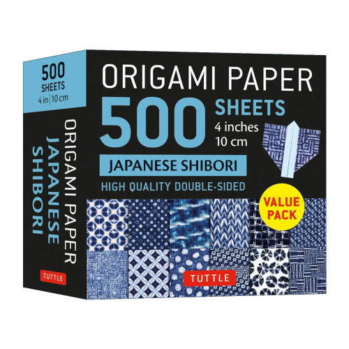 英文原版 Origami Paper 500 sheets Japanese Shibori 4