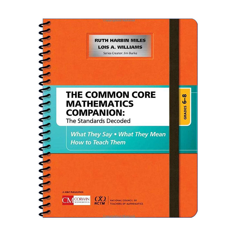 英文原版 The Common Core Mathematics Companion  Grades 6-8 共同核心标准 数学课程标准解读 6-8年级阶段 英文版 进口书籍