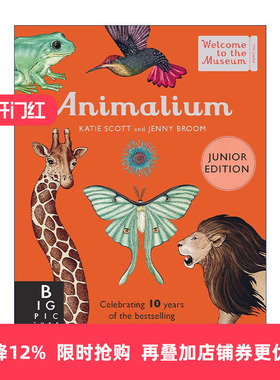 英文原版 Animalium Junior Edition 欢迎来到博物馆系列之动物博物馆 儿童版7-11岁 动物科普百科精装 英文版 进口英语原版书籍