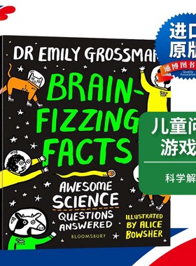 英文原版 Brain-fizzing Facts  儿童问答游戏书：科学问题解答 进口书籍英文原版