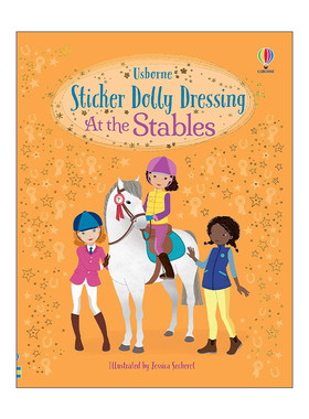 英文原版 Sticker Dolly Dressing At the Stables 多莉贴纸 骑马服饰 英文版 进口英语原版书籍