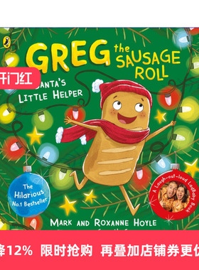 英文原版 Greg the Sausage Roll Santa's Little Helper 香肠卷格雷格 圣诞老人的小帮手 育儿网红LadBaby绘本 英文版 进口书籍