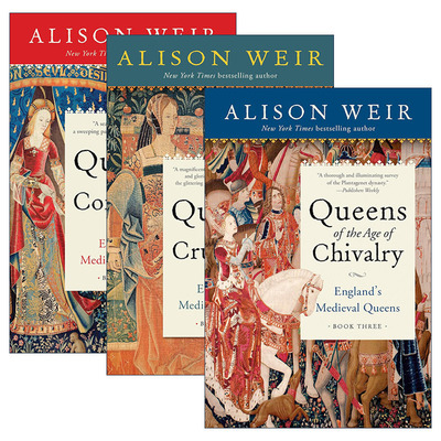 英文原版 England's Medieval Queens 英国中世纪女王系列1-3册 历史传记 Alison Weir 英文版 进口英语原版书籍