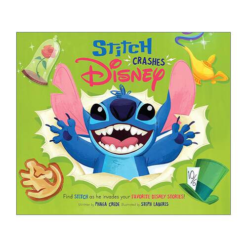 英文原版 Stitch Crashes Disney Hc 史迪仔撞毀了迪士尼 儿童精装绘本 英文版 进口英语原版书籍