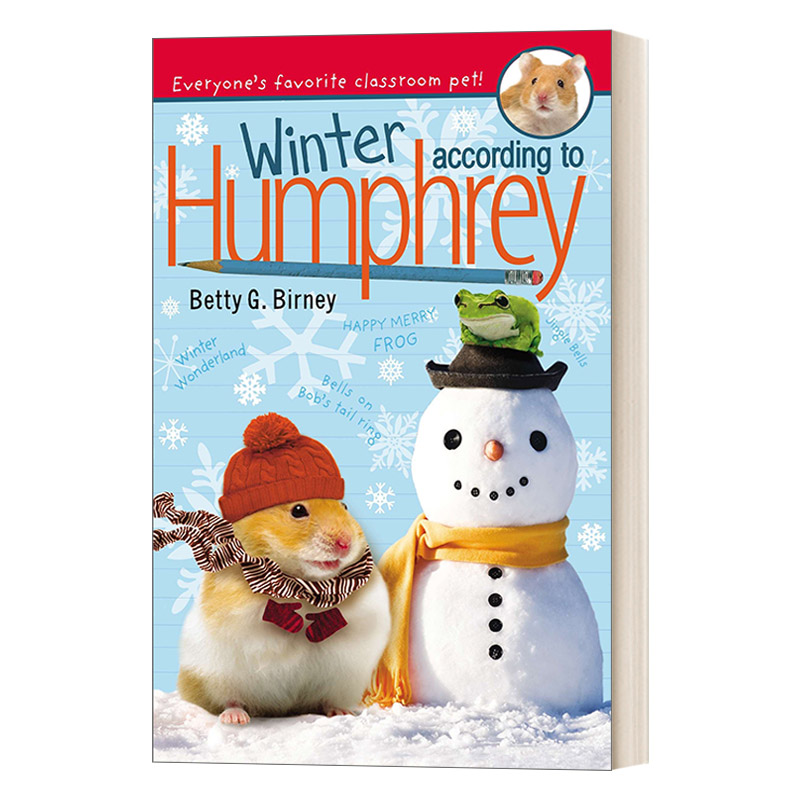 英文原版 Winter According to Humphrey 汉弗瑞的冬天 儿童校园动物小说 Betty G. Birney 英文版 进口英语原版书籍