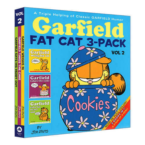 Garfield Fat Cat 3-Pack #2 加菲猫漫画 3本套装 2进口原版英文书籍