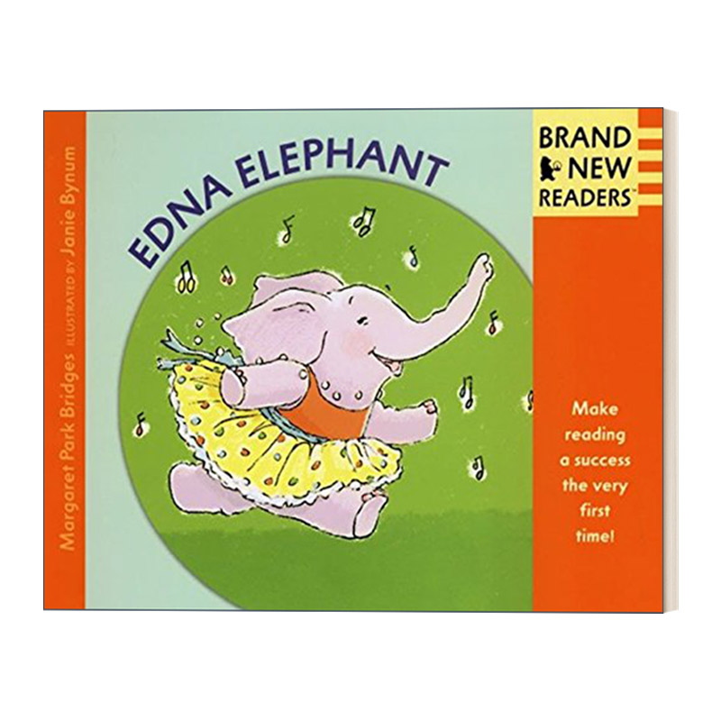 英文原版 Edna Elephant Brand New Readers 小象埃德娜 4个小故事合集 儿童绘本 Candlewick分级读物 英文版 进口英语原版书籍