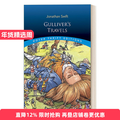 Gulliver's Travels 格列佛游记 Dover Thrift Editions进口原版英文书籍