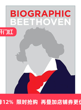 英文原版 Biographic Beethoven 贝多芬 德国音乐家 信息图表式精装名人传记 英文版 进口英语原版书籍