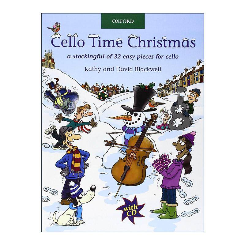 英文原版 Cello Time Christmas 牛津大提琴时光 圣诞曲目练习 ABRSM英皇考级大提琴启蒙教材 英文版 进口英语原版书籍