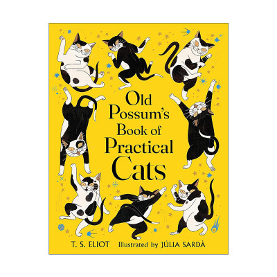 英文原版 Old Possum's Book of Practical Cats 老负鼠的实用猫经 怪猫故事集 精装 TS艾略特 韦伯音乐剧猫原著儿童诗歌集 英文版