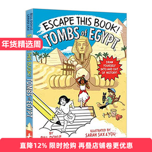 英文原版 Escape This Book! Tombs of Egypt 埃及古墓 儿童侦探冒险 故事章节书 古代文明小说 儿童课外阅读读物 进口英语书籍