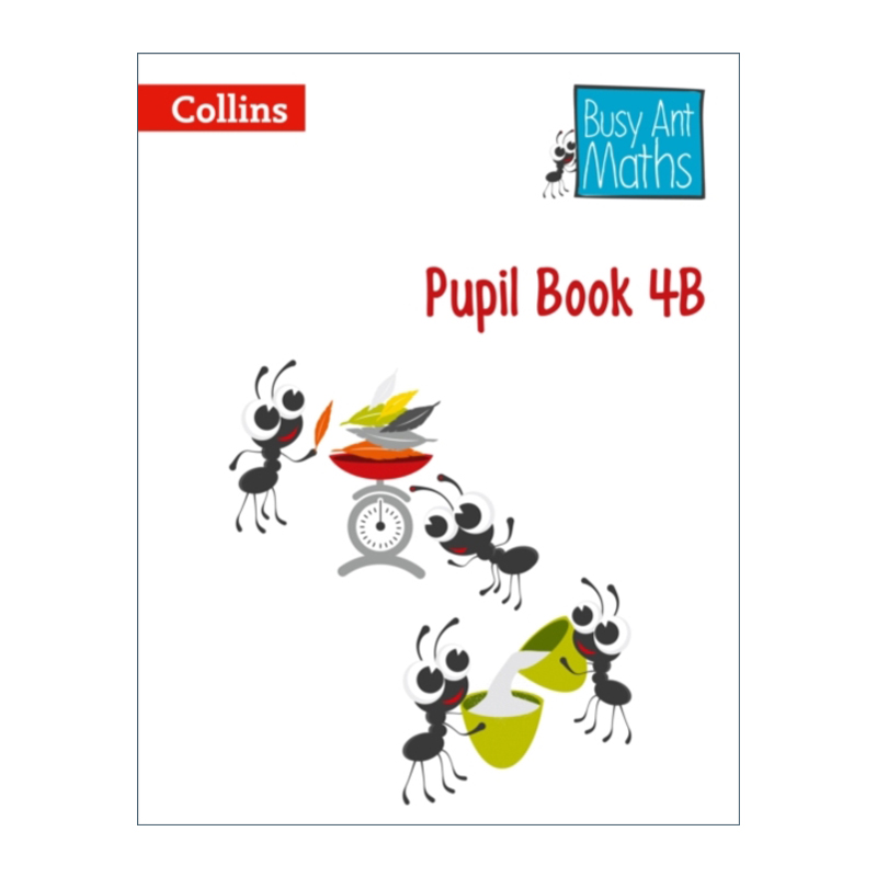 Busy Ant Maths Pupil Book 4B 柯林斯忙蚂蚁数学系列 学生用书4B 四年级进口原版英文书籍