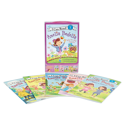 英文原版 Amelia Bedelia I Can Read Box Set 2 糊涂女佣阿米莉亚 分级阅读5册盒装 我能读Level 1 进口原版英文书籍