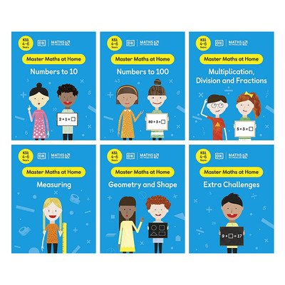 英文原版 Collection of 6 Workbooks Ages 4-6 Kindergarten DK数学没问题 练习册6册套装 4-6岁 英文版 进口英语原版书籍