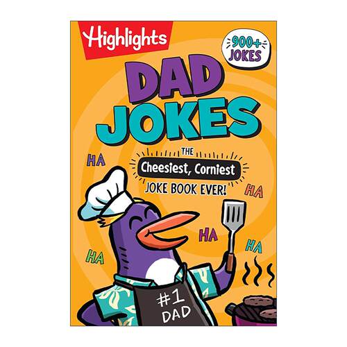 英文原版 Dad Jokes The Cheesiest Corniest Joke Book Ever 爸爸的笑话 Highlight亮点儿童幽默笑话书绘本 进口英语原版书籍