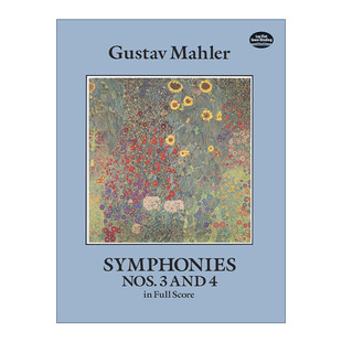 Score Symphonies and 英文版 书籍 英文原版 Mahler Nos.3 第四交响曲全谱 古斯塔夫·马勒第三 Full 进口英语原版 Gustav