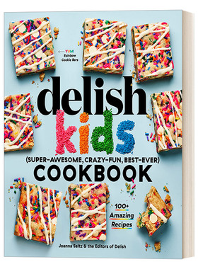 英文原版 The Delish Kids (Super-Awesome  Crazy-Fun  Best-Ever) Cookbook 孩子的美味食谱 儿童饮食与营养 精装 英文版进口书