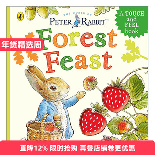 英文原版 Peter Rabbit Forest Feast 彼得兔触摸纸板书 森林果实 英文版 进口英语原版书籍