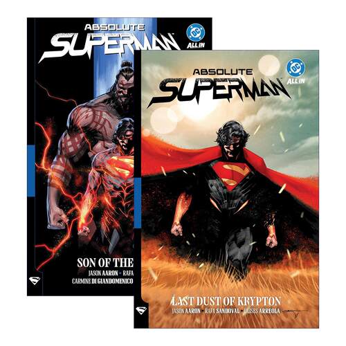 英文原版 Absolute Superman 绝对超人系列2册 DC漫画 Jason Aaron 氪星的终极尘埃 恶魔之子 英文版 进口英语原版书籍