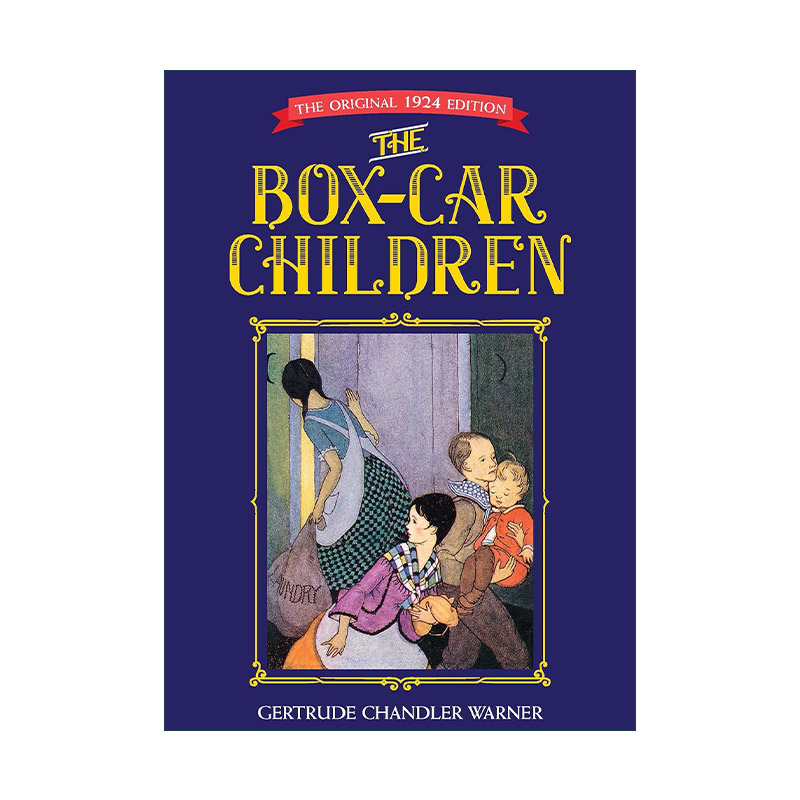 英文原版 The Box-Car Children 棚车少年 1924年原版 精装收藏版 Gertrude Chandler Warner 英文版 进口英语原版书籍