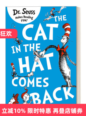 英文原版 Dr. Seuss — The Cat In The Hat Comes Back 苏斯博士系列 戴帽子的猫归来 英文版 进口英语原版书籍