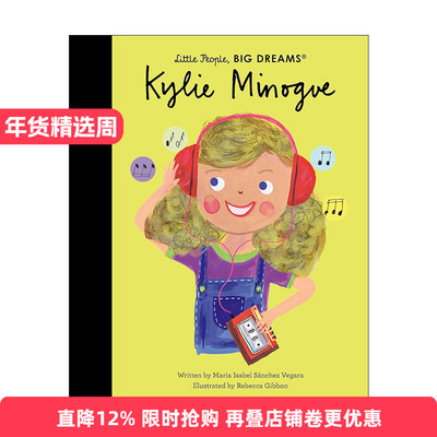 英文原版 Little People Big Dreams Kylie Minogue 小人物大梦想儿童精装绘本 澳大利亚女歌手凯丽·米诺 英文版进口英语原版书籍
