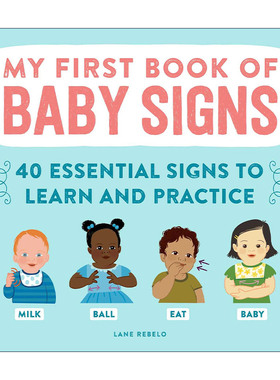 英文原版 My First Book of Baby Signs 我的第一本婴语书 英文版 进口英语原版书籍