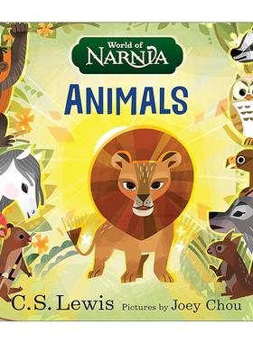 英文原版 World of Narnia Animals 纳尼亚的世界之动物 纸板书 英文版 进口英语原版书籍
