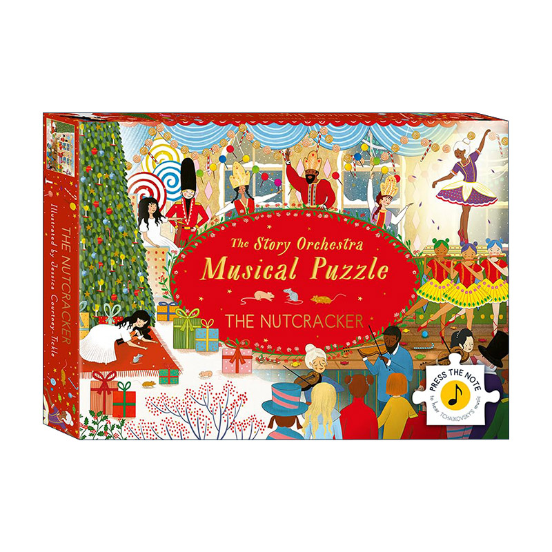 英文原版 The Story Orchestra The Nutcracker 管弦乐队故事 胡桃机子 可发声音乐拼图礼品 英文版 进口英语原版书籍
