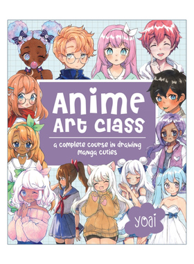 英文原版 Anime Art Class A Complete Course in Drawing Manga Cuties 动漫艺术课教程 画漫画的完整教程 进口英语原版书籍
