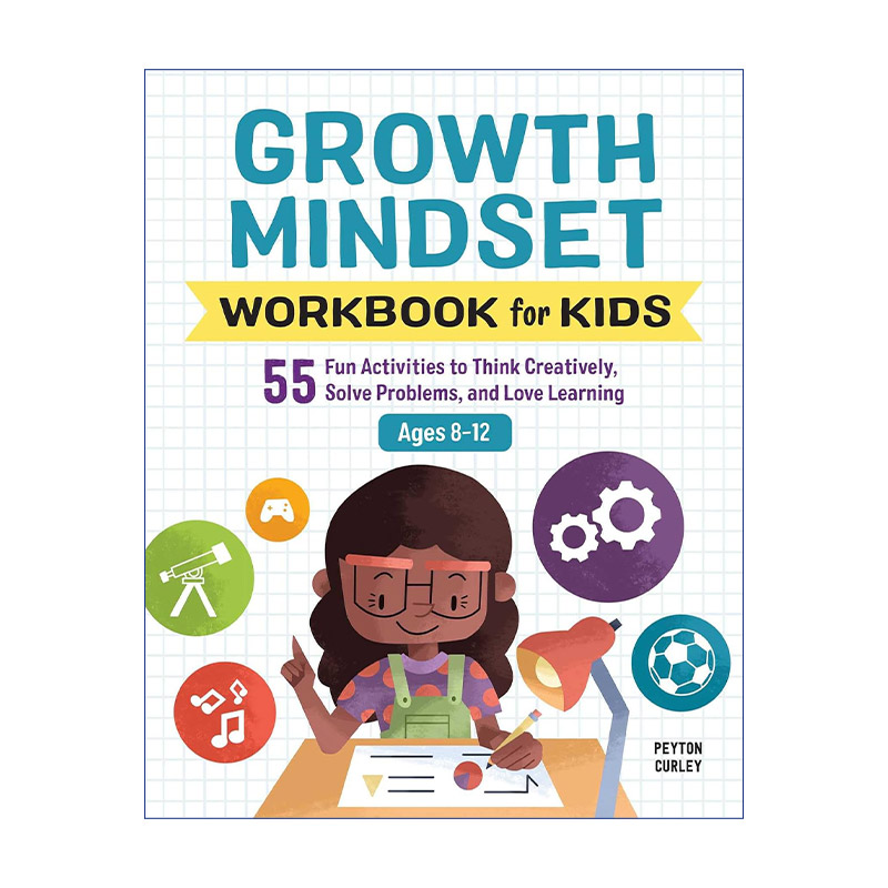 Growth Mindset Workbook for Kids 儿童成长型思维练习册进口原版英文书籍
