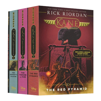 英文原版 Kane Chronicles  平装 Box Set with Graphic Novel Sampler 埃及守护神三部曲套装 波西杰克逊作者 英文版