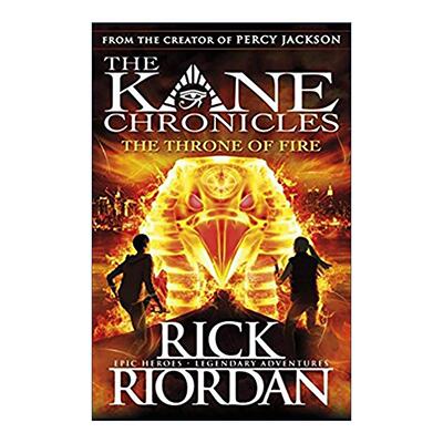 英文原版 The Kane Chronicles The Throne of Fire波西·杰克逊埃及守护神系列 凯恩与烈焰王座 青少年科幻小说 进口英语原版书籍