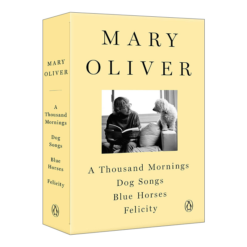 英文原版 Mary Oliver 玛丽·奥利弗诗歌 4册套装 一千个清晨 犬之诗 蓝马 幸福 英文版 进口英语书籍