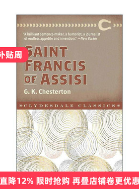 英文原版 Saint Francis of Assisi 方济各传 Clydesdale Classic 英文版 进口英语原版书籍