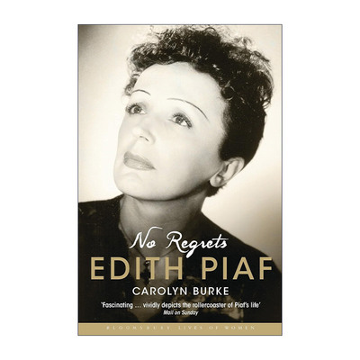 英文原版 No Regrets 我无怨无悔 法国传奇女歌手伊迪丝·琵雅芙传记 英文版 进口英语原版书籍