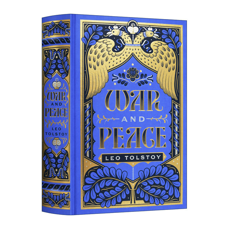 英文原版小说 War and Peace 战争与和平 皮革金边 精装豪华收藏版 巴诺经典 英文版 进口英语原版书籍