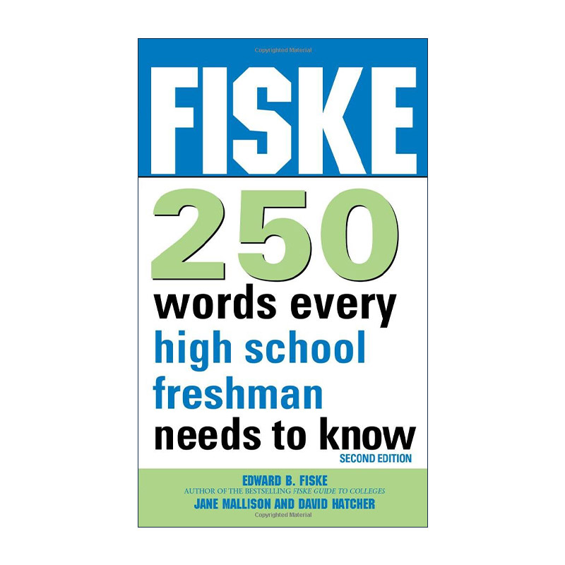 英文原版 Fiske 250 Words Every High School Freshman Needs to Know 费思克词汇宝典 每个高中新生都需要知道的250个单词第二版