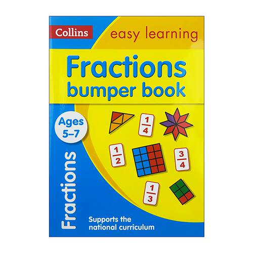 英文原版 Collins Easy Learning KS1-Fractions Ages 5-7 柯林斯易学儿童KS1英语练习册 英文版 进口英语原版书籍