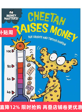 英文原版 Money Matters Cheetah Raises Money 钱的问题 猎豹筹集资金 儿童财商教育科普绘本 英文版 进口英语原版书籍