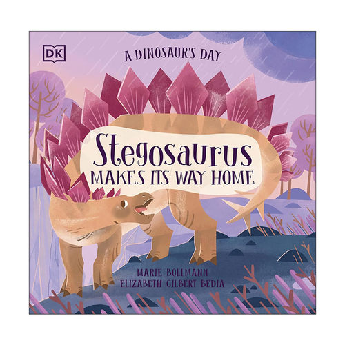 英文原版 A Dinosaur's Day Stegosaurus Makes Its Way Home 恐龙日记 恐龙的一天 剑龙回家 绘本 英文版 进口英语原版书籍