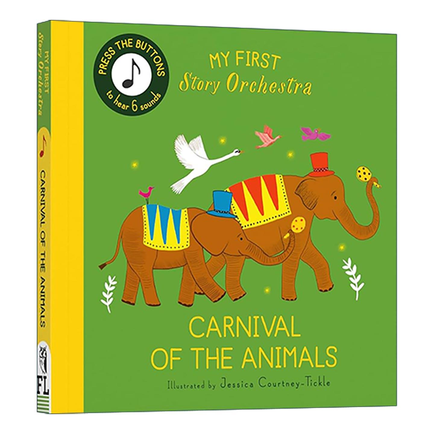 英文原版 My First Story Orchestra Carnival of the Animals 故事管弦乐队 动物嘉年华 儿童发声纸板绘本 进口英语原版书籍