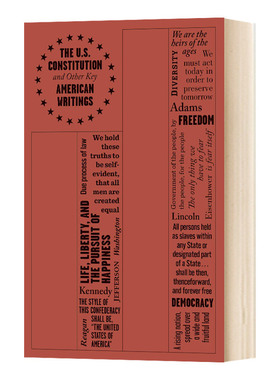 英文原版 The U.S. Constitution and Other Key American Writings Word Cloud Classics 美国宪法及其他重要著作 英文版