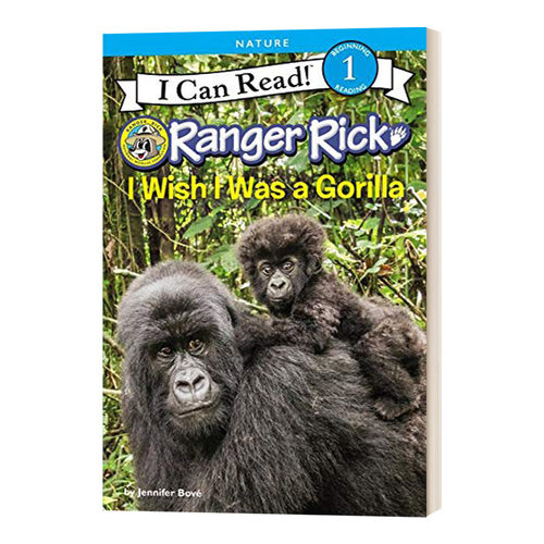 英文原版 Ranger Rick I Wish I Was a Gorilla 我希望我是一只大猩猩 I Can Read一阶段分级读物 英文版 进口英语原版书籍