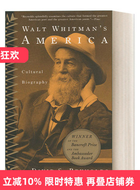英文原版 Walt Whitman's America 沃尔特·惠特曼的美国 一部文化传记 David S. Reynolds 英文版 进口英语原版书籍