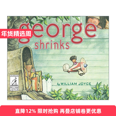 英文原版 George Shrinks 乔治变小了 精装图画书 威廉·乔伊斯 英文版 进口英语原版书籍